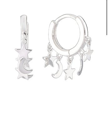 Argolinha Lua e Estrela