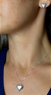 Conjunto coracao liso
