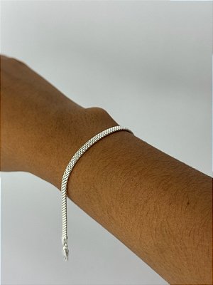 Pulseira pipoca achatada