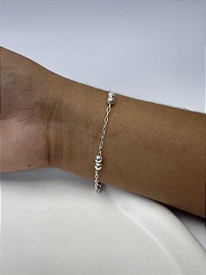 Pulseira bolinha dupla