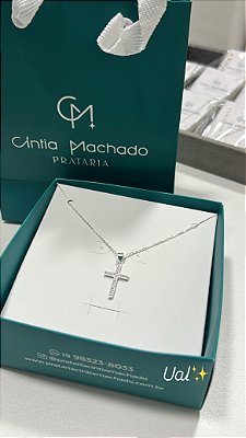 Colar Cruz cravejada