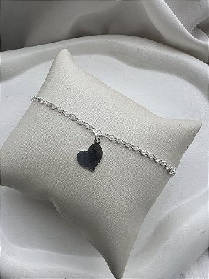 Pulseira pingente coração