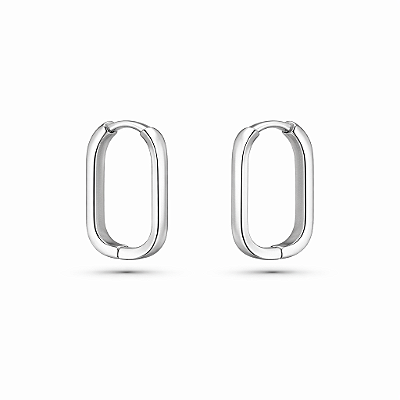 Brinco argola zirconia crystal M