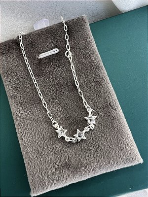 Pulseira infantil estrela zirconia crystal