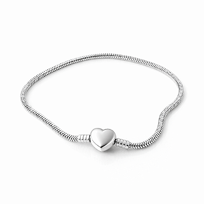 Pulseira Life Coração Cravejado Maleável n.17