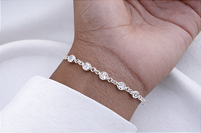 Pulseira Bolinha Crystal