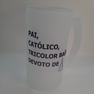 Caneca personalizada de vidro