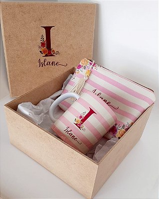 Presente in box - Caneca + necessaire