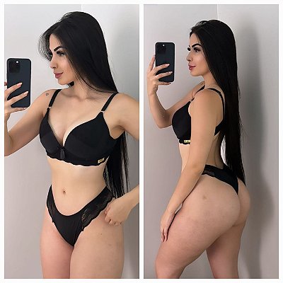 Conjunto de Calcinha e Sutiã Com Bojo