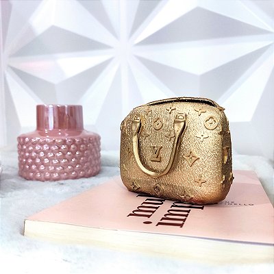 Bolsa Loius Vuitton Decorativa em Resina