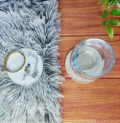 Porta Copo e Jóias Flower