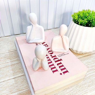 Escultura Família Pai Mãe Filho Minimalista