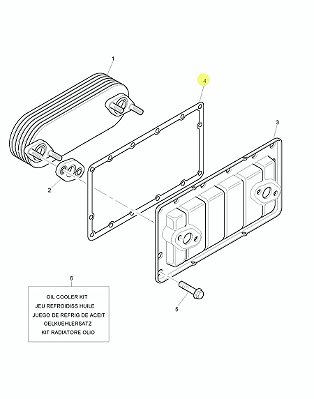 3684N028 - Junta do resfriador de óleo