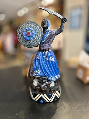 Imagem Resina 26cm Ogum Candomble