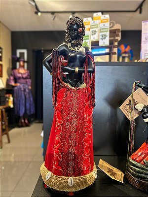 Imagem Resina 35cm Pomba Gira Candomble