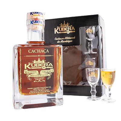 Cachaça Bertholletia Premium Garrafa Qbic 500ml 2 Tacinhas