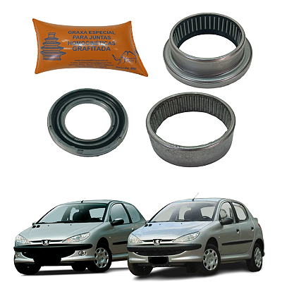 Reparo Rolamento Eixo Traseiro Peugeot 206 47mm 1999 a 2010