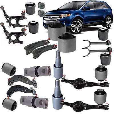 KIT 16 BUCHAS DA SUSPENSÃO TRASEIRA FORD EDGE 2011 2012 2013 2014 2015