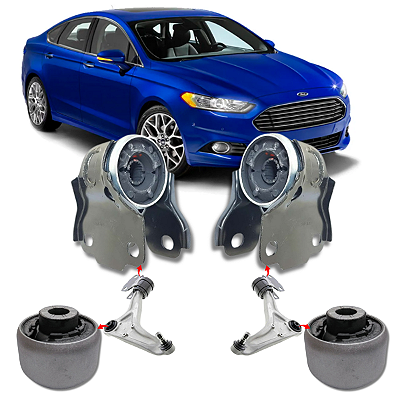 Kit 04 Buchas Balança Dianteira Fusion 2013 2014 2015 2016 2017 2018 2019