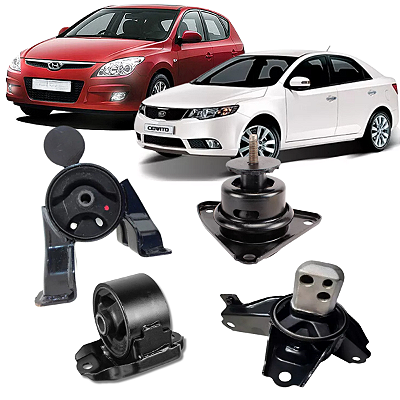 KIT 4 COXIM DO MOTOR E CÂMBIO I30 2.0 16V CERATO 1.6/2.0 16V 2009 2010 2011 2012 2013