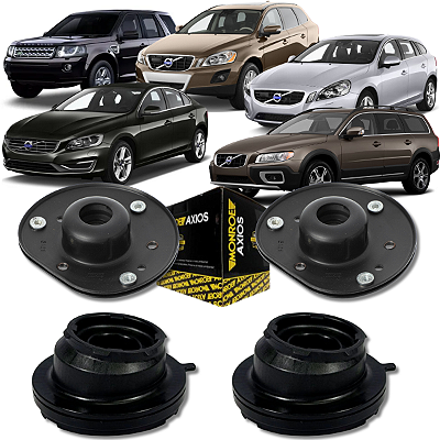PAR COXIM ROLAMENTO AMORTECEDOR DIANTEIRO AXIOS XC60 FREELANDER 2 S60 S80 V60 V70 XC70 2007 A 2018