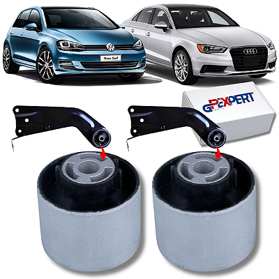 PAR BUCHA FACÃO TRASEIRO GOLF AUDI A3 1.4 2.0 TSI TFSI GTI 2014 2015 2016 2017 2018 2019 2020 2021 2022