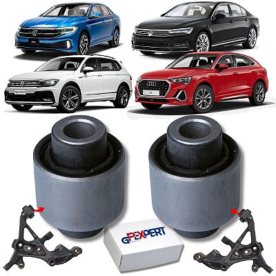 PAR BUCHAS MONTANTE MANGA EIXO TRASEIRA JETTA TIGUAN PASSAT AUDI Q3 2018 2019 2020 2021 2022 2023 2024