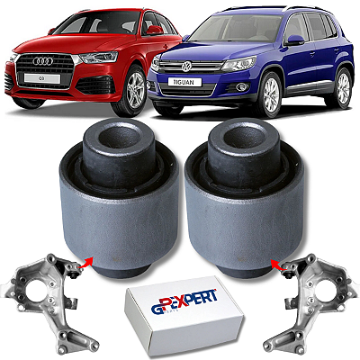 PAR BUCHAS MONTANTE MANGA EIXO TRASEIRA AUDI Q3 TIGUAN 2010 2011 2012 2013 2014 2015 2016 2017 2018