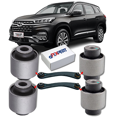 KIT 04 BUCHAS DO BRAÇO RETO TRASEIRO TIGGO 8 2019 2020 2021 2022 2023 2024