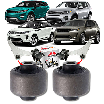 PAR BUCHA BANDEJA BALANÇA DIANTEIRA EVOQUE DISCOVERY SPORT 2011 2012 2013 2014 2015 2016 2017 2018 2019 2020 2021 2022