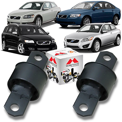 PAR BUCHA BRAÇO TENSOR FACÃO SUSPENSÃO TRASEIRA VOLVO C30 S40 V50 1.6 1.8 2.0 2.4 D5 T5 2005 EM DIANTE