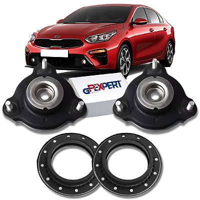 PAR SUPORTE COXIM DO AMORTECEDOR DIANTEIRO COM ROLAMENTO CERATO 2019 2020 2021 2022