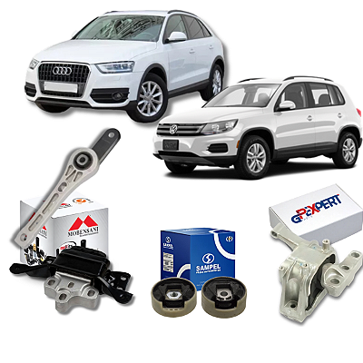 KIT 5 COXIM MOTOR CAMBIO AUDI Q3 1.4 2.0 TFSI 11/18 / TIGUAN 1.4 2.0 TSI 09/18