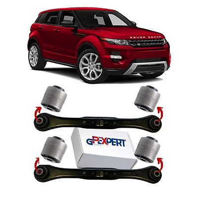 Kit 04 Buchas Braço Inferior Traseira Evoque 2012 2013 2014 2015 2016 2017 E 2018
