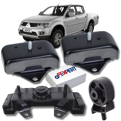 Kit 04 Coxim Motor E Cambio L200 TRITON 2.4 3.2 3.5 2007 2008 2009 2010 2011 2012 2013 2014 2015 E 2016