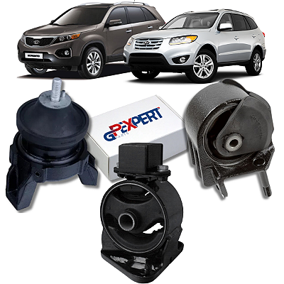 Kit 03 Coxim Cambio Santa Fe Sorento 3.5 V6 4WD 2010 a 2012
