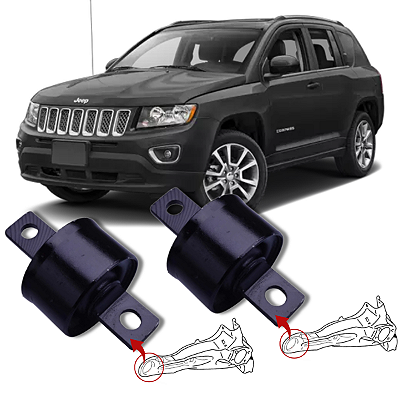 PAR DA BUCHA DO FACÃO TRASEIRO DO JEEP COMPASS 2010 A 2015