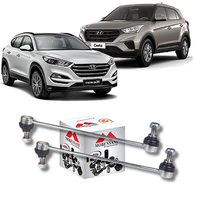 PAR BIELETAS DIANTEIRAS DO NEW TUCSON E CRETA 2017 A 2023