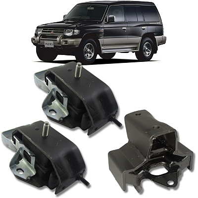 KIT 03 COXIM CALÇO DO MOTOR CÂMBIO PAJERO FULL 2.8 1992 1993 1994 1995 1996 1997 1998 1999 2000 AUTOMÁTICO