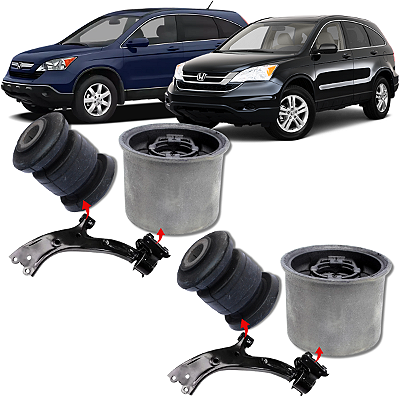 KIT 04 BUCHAS DA BANDEJA DIANTEIRA CR-V CRV 2007 2008 2009 2010 2011