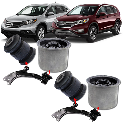 KIT 04 BUCHAS DA BANDEJA DIANTEIRA CRV CR-V 2012 2013 2014 2015 2016