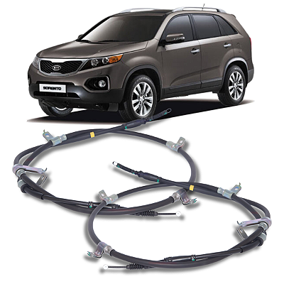 PAR CABO FREIO ESTACIONARIO ESTACIONAMENTO SORENTO 2.4 16V 3.5 V6 2010 2011 2012