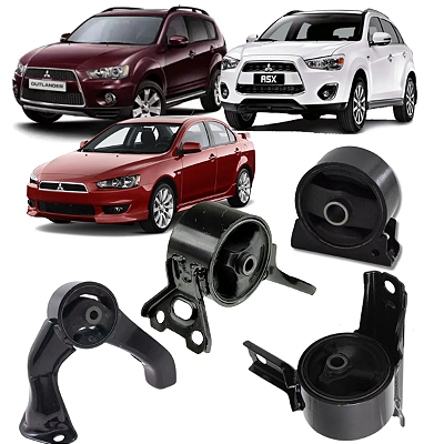 KIT 4 COXIM MOTOR CAMBIO ASX OUTLANDER LANCER 2.0 2007/2020