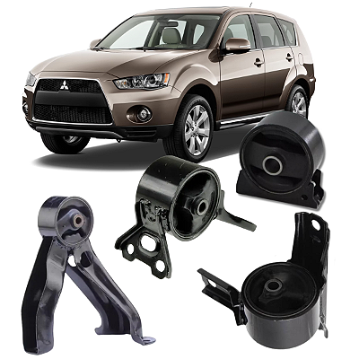 KIT 04 COXIM MOTOR CAMBIO OUTLANDER 2.4 3.0 4WD 2007 A 2013