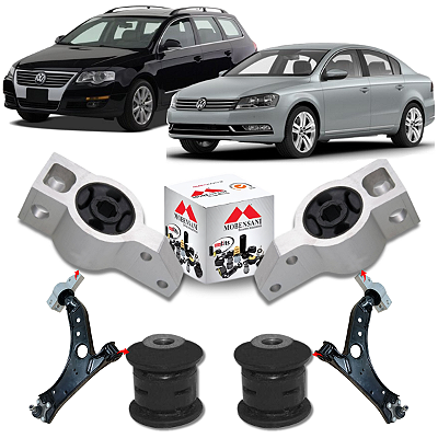 KIT 04 BUCHAS DA BANDEJA DIANTEIRA PASSAT 2007 A 2012