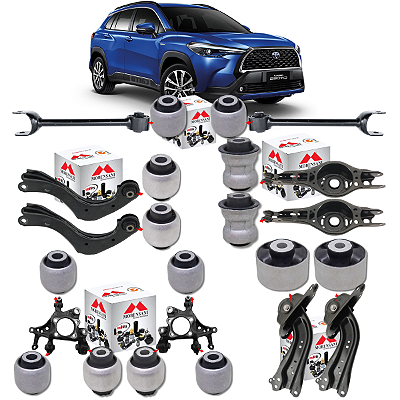 KIT 14 BUCHAS SUSPENSÃO TRASEIRA COROLLA CROSS 2020 A 2024