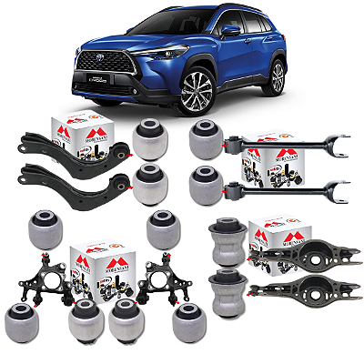 KIT 12 BUCHAS SUSPENSÃO TRASEIRA COROLLA CROSS 2020 A 2024