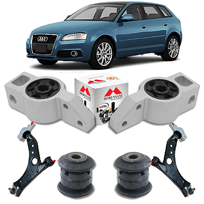 KIT 4 BUCHAS DA BANDEJA DIANTEIRA AUDI A3 2007 2008 A 2013