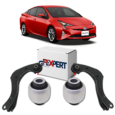 PAR BUCHA BRAÇO CURVO TRASEIRO TOYOTA PRIUS 2019 2020 A 2023