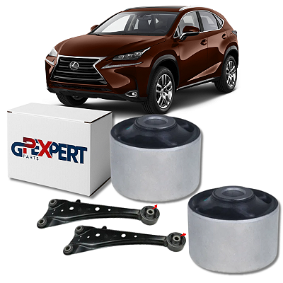 PAR BUCHAS MAIOR DO FACÃO TRASEIRO LEXUS NX200T 2014 A 2021